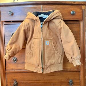 Carhartt 2T/24mo Classic Tan Hooded Jacket